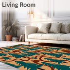 Evergreen Forest Path Seamless Rug