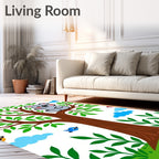 Whimsical Koala Tree Woodland Companions Rug