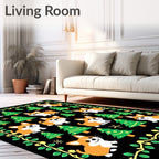 Cute Corgi Christmas Tree Celebration Rug