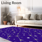 Celestial Starry Night Constellation Rug
