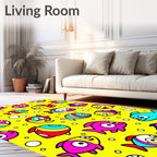 Playful Aquatic Fish Crowd Rug