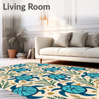 Sea Turtle Coral Garden Rug