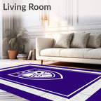 Deep Purple Shield Crest Rug