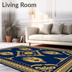 Ornate Royal Crest Medallion Rug