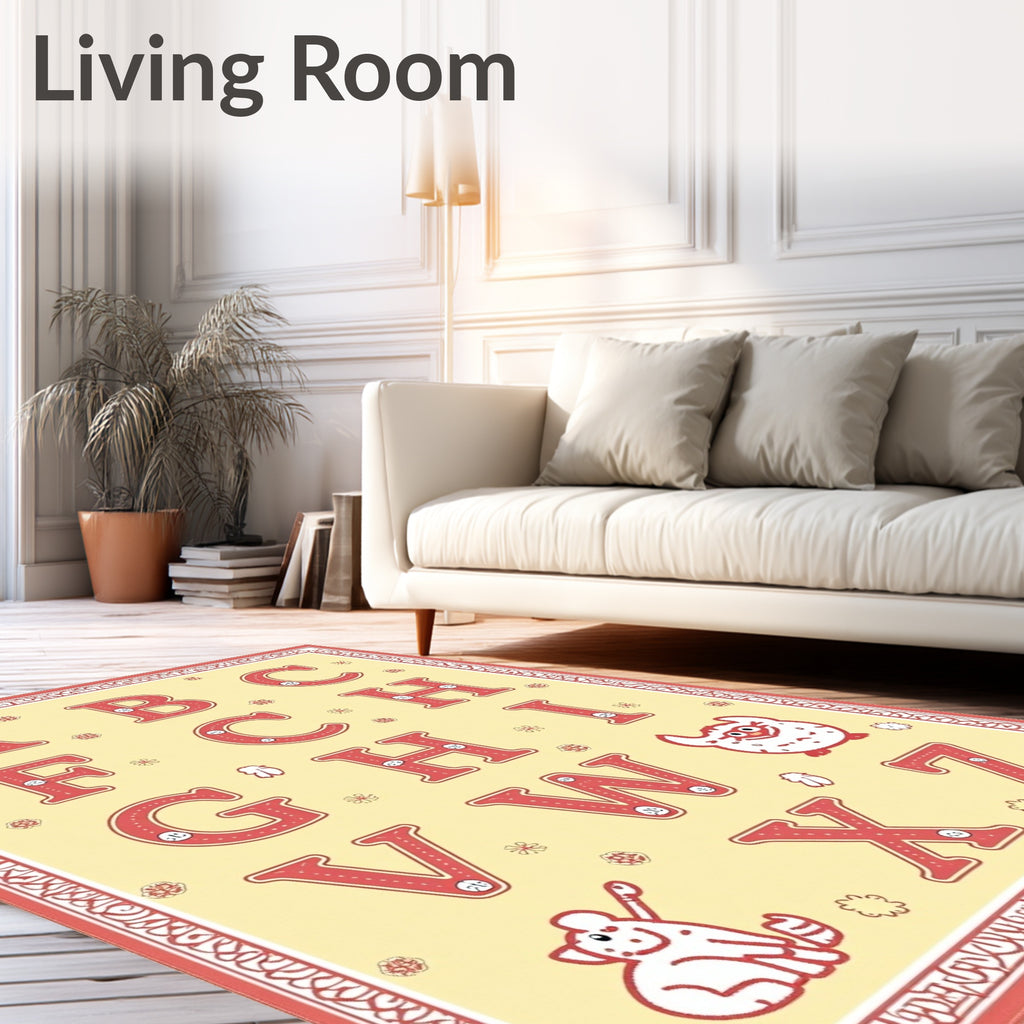 Whimsical Alphabet Kids Play Rug