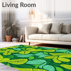 Emerald Jungle Butterfly Bloom Rug