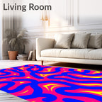 Vivid Abstract Swirls Rug