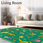 Playful Sea Creatures Underwater Kingdom Rug