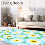 Alphanumeric Daisy Field Rug