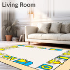 Retro Golden Trophy Champion Competition Rug
