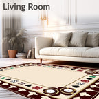Casino Card Game Chip Border Rug