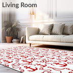 Red Anchor Marine Collage Rug