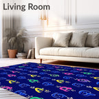 Vibrant Graffiti Alphabet Collage Rug
