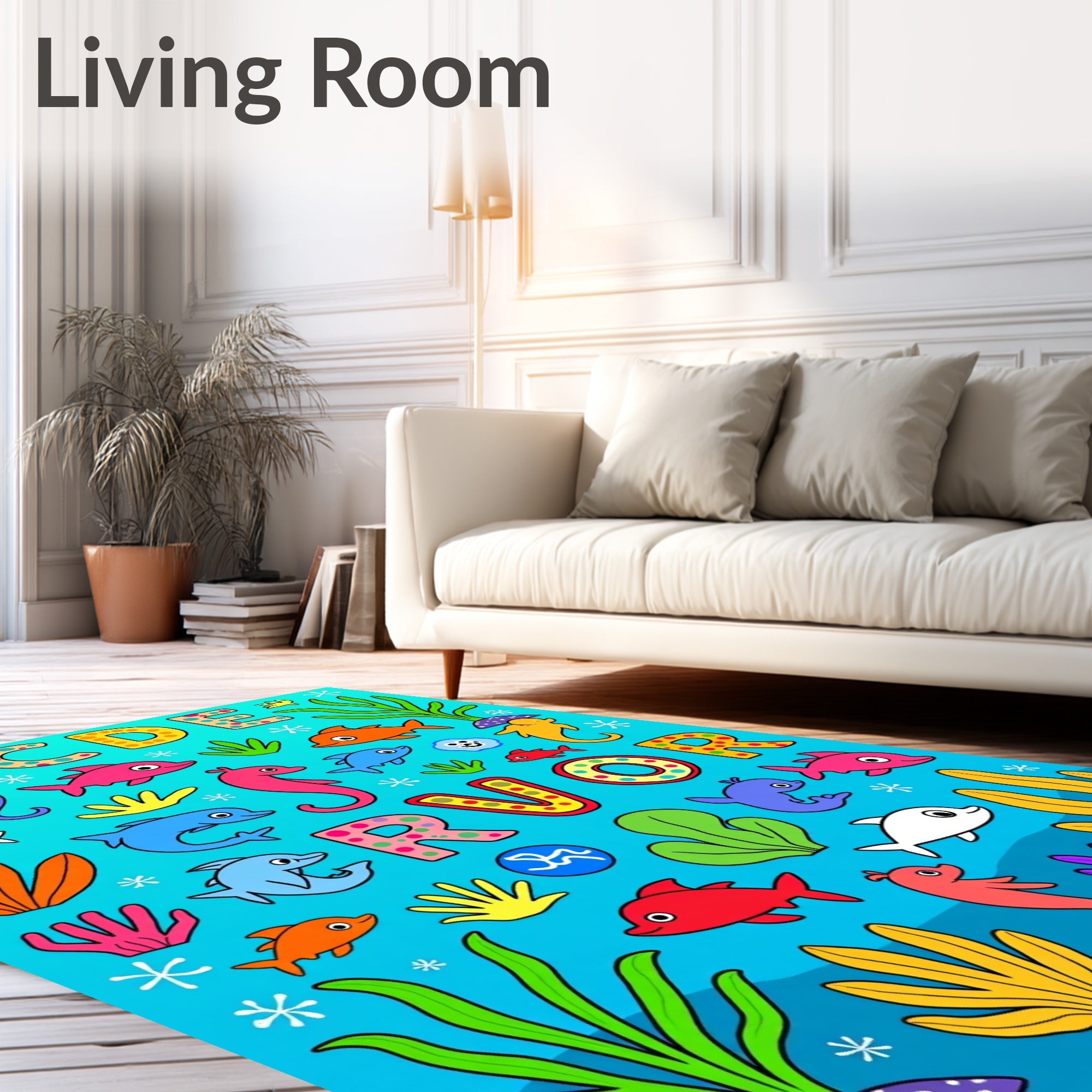 Alphabet Ocean Pals Rug