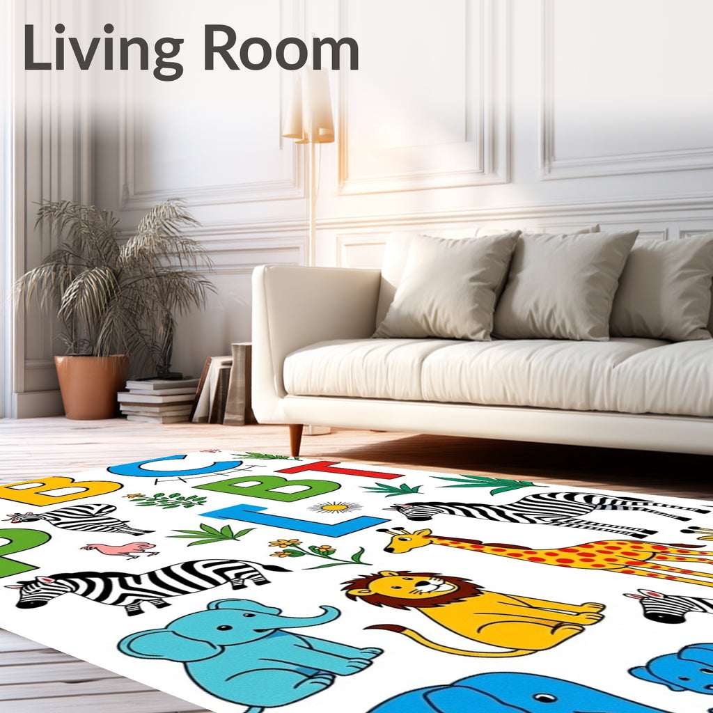 Alphabet Animal Safari Adventure Rug