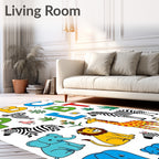 Alphabet Animal Safari Adventure Rug
