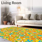 Whimsical Alphabet Circles And Numbers Rug