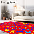 Bright Alphabet Scatter Rug