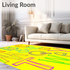 Vibrant Alphabet Art Rug