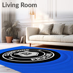 Round Emblem Champions Procure Shield Rug