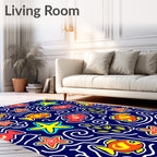 Ocean Friends Fish Starfish Whimsical Rug