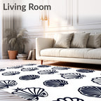 Navy Shell Collection Repeat Rug