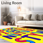 Bold Primary Alphabet Blocks Rug