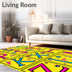 Pop Art Alphabet Medley Rug
