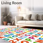 Alphabet Soup And Numbers Rug