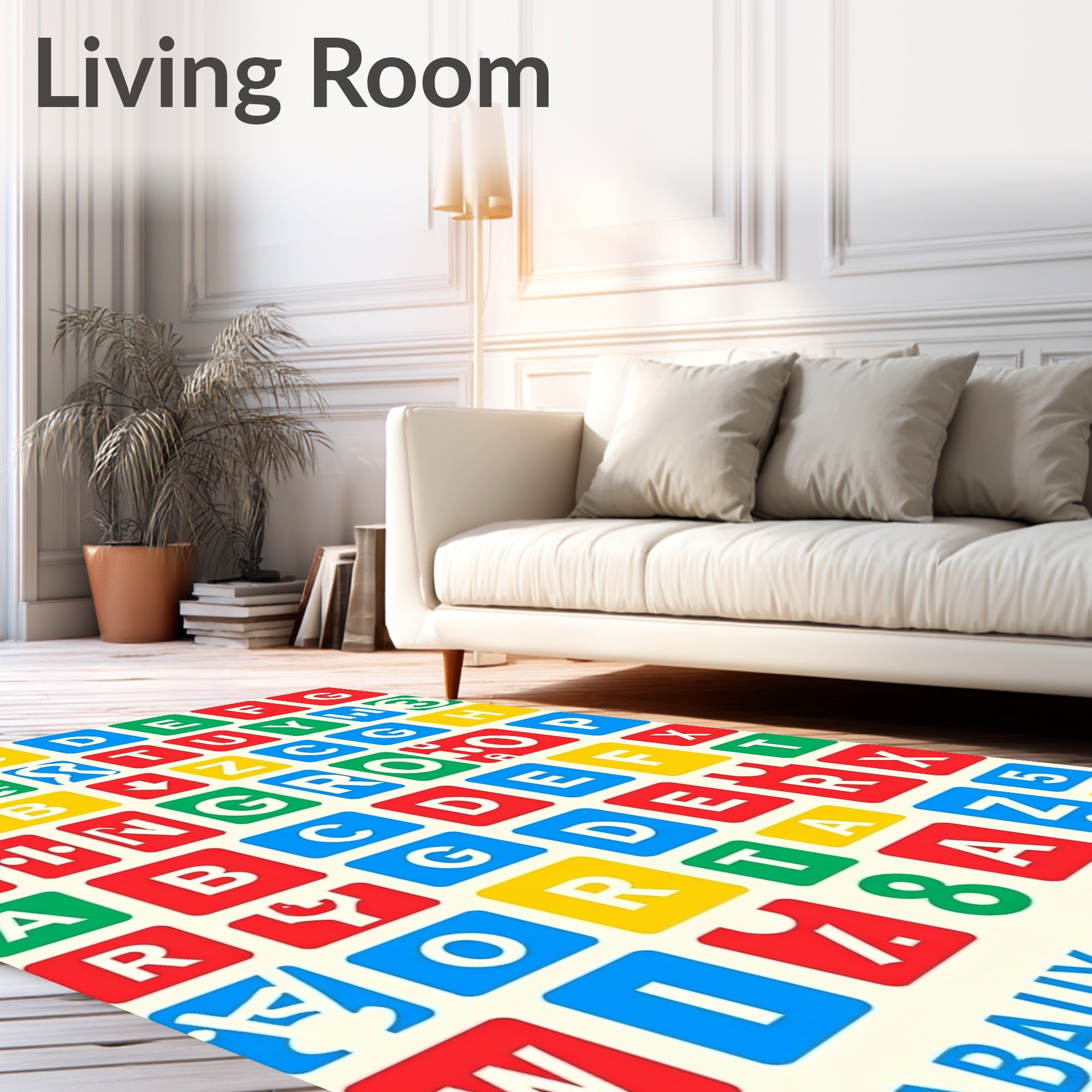Colorful Alphabet Study Rug