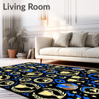 Golden Trophy Blue Star Collection Rug