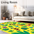 Playful Alphabet Zoo Jungle Collection Rug