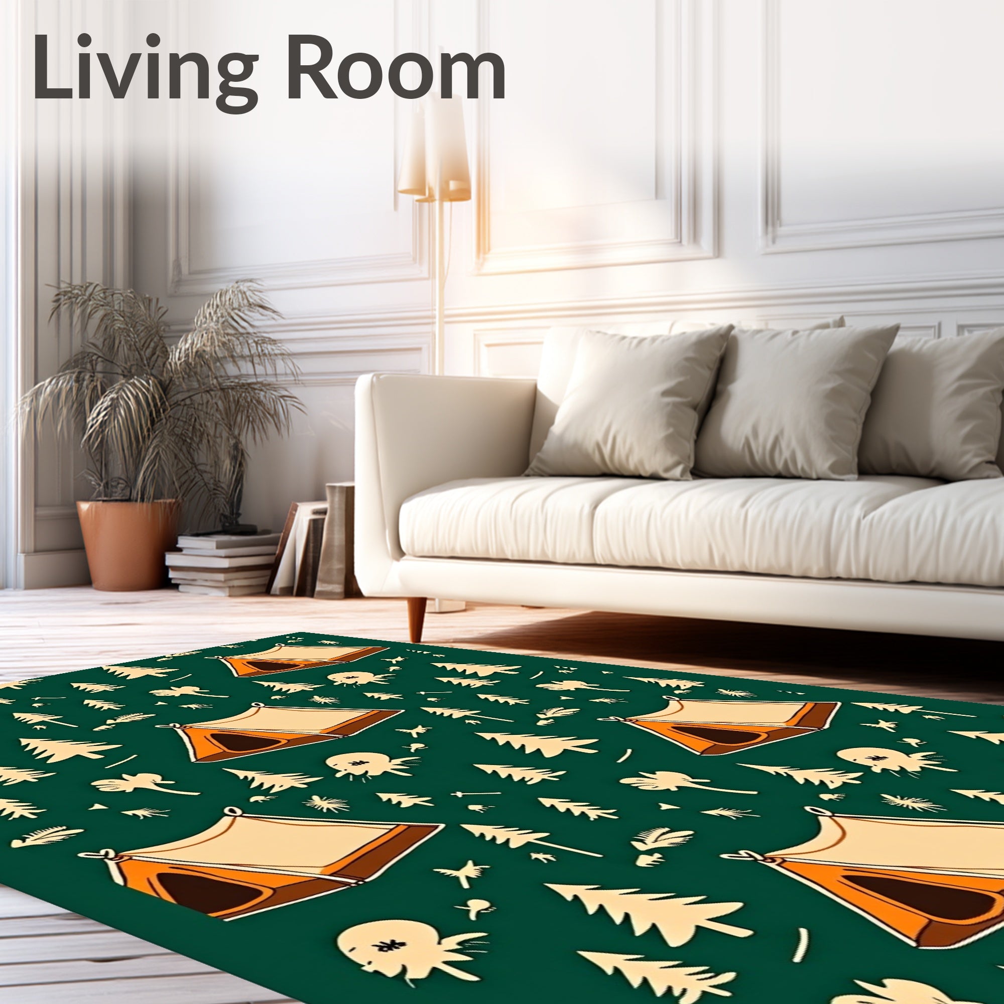 Woodland Tent Camp Adventure Rug