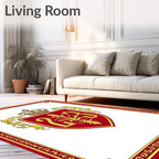 Crimson Gold Regal Crest Rug