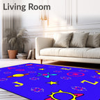 Galactic Abstract Letters Planets Rug