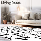 Bold Serif Alphabet Collection Rug