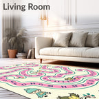 Whimsical Alphabet Maze Character Rug