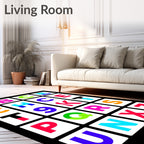 Modern Alphabet Grid Rug
