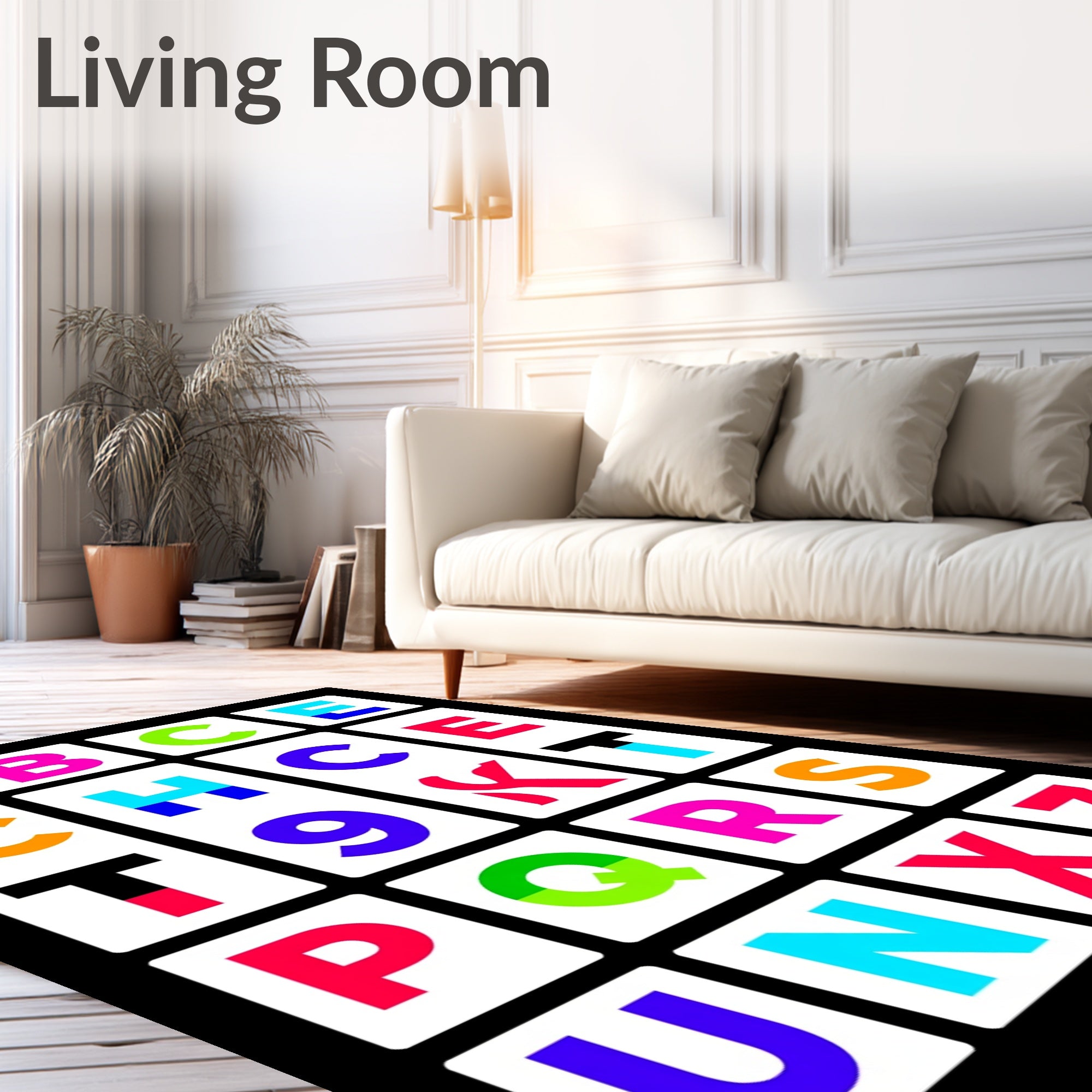 Modern Alphabet Grid Rug