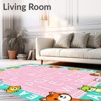 Cute Cat Alphabet Play Mat Rug