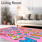 Colorful Rainbow Alphabet Letter Rug