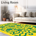 Cute Dinosaur Jungle Play Rug