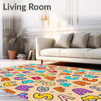 Colorful Alphabet Scatter Bold Composition Rug
