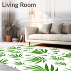 Emerald Green Leafy Canopy Rug