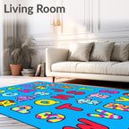 Cute Animal Alphabet Letter Rug