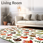 Woodland Friends Animal Forest Rug