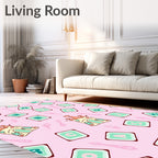 Whimsical Castle Alphabet Blocks Rug