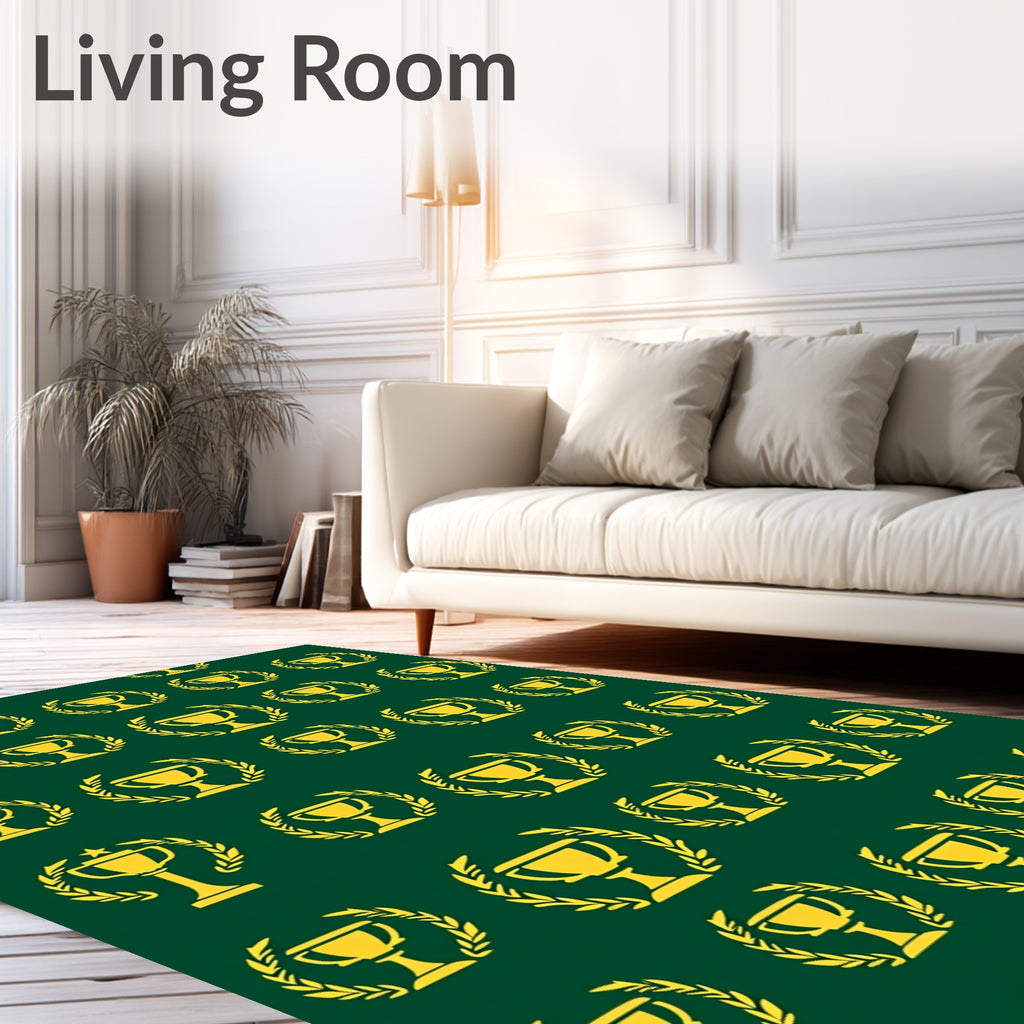 Golden Trophy Laurel Wreath Classic Rug