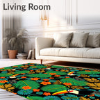 Tropical Toucan Jungle Floral Rug