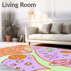 Whimsical Planet Starry Sky Rug